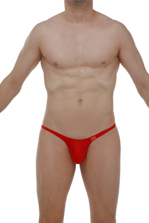 Bikini Plellis Joe Rouge - PetitQ Underwear - Lingerie masculine sexy et sous-vêtements pour homme originaux