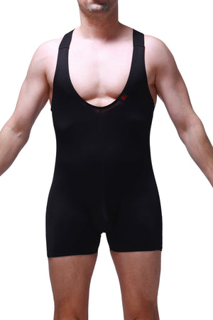 Body Boxer Ondel Noir - PetitQ Underwear - Lingerie masculine sexy et sous-vêtements pour homme originaux