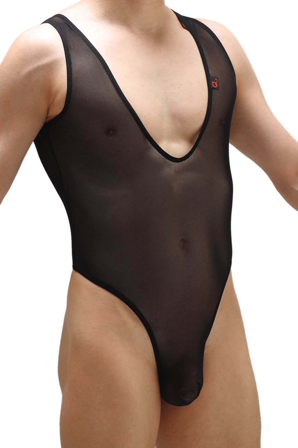 Body Soyons Net Noir - PetitQ Underwear - Lingerie masculine sexy et sous-vêtements pour homme originaux