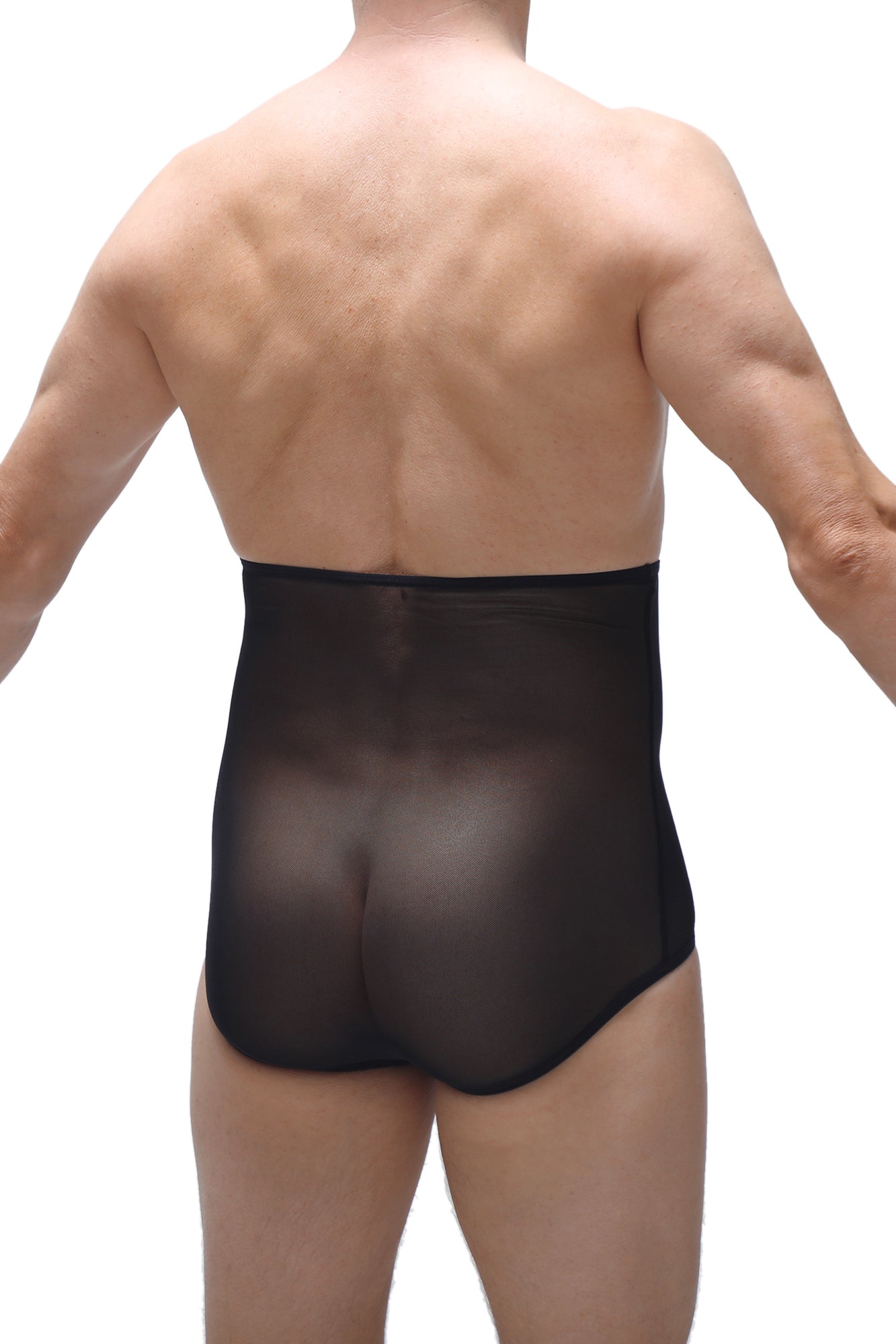 Slip Gaine Net Noir - PetitQ Underwear - Lingerie masculine sexy et sous-vêtements pour homme originaux