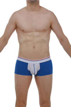 Boxer Mano Blanc-Bleu - PetitQ Underwear - Lingerie masculine sexy et sous-vêtements pour homme originaux