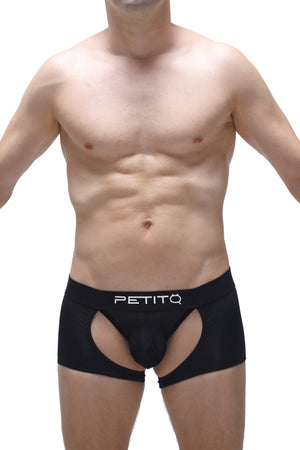 Boxer Moras Noir - PetitQ Underwear - Lingerie masculine sexy et sous-vêtements pour homme originaux