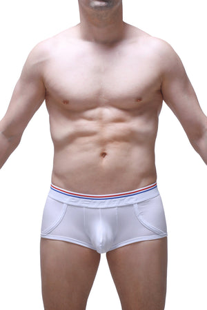Boxer Morrier Blanc - PetitQ Underwear - Lingerie masculine sexy et sous-vêtements pour homme originaux