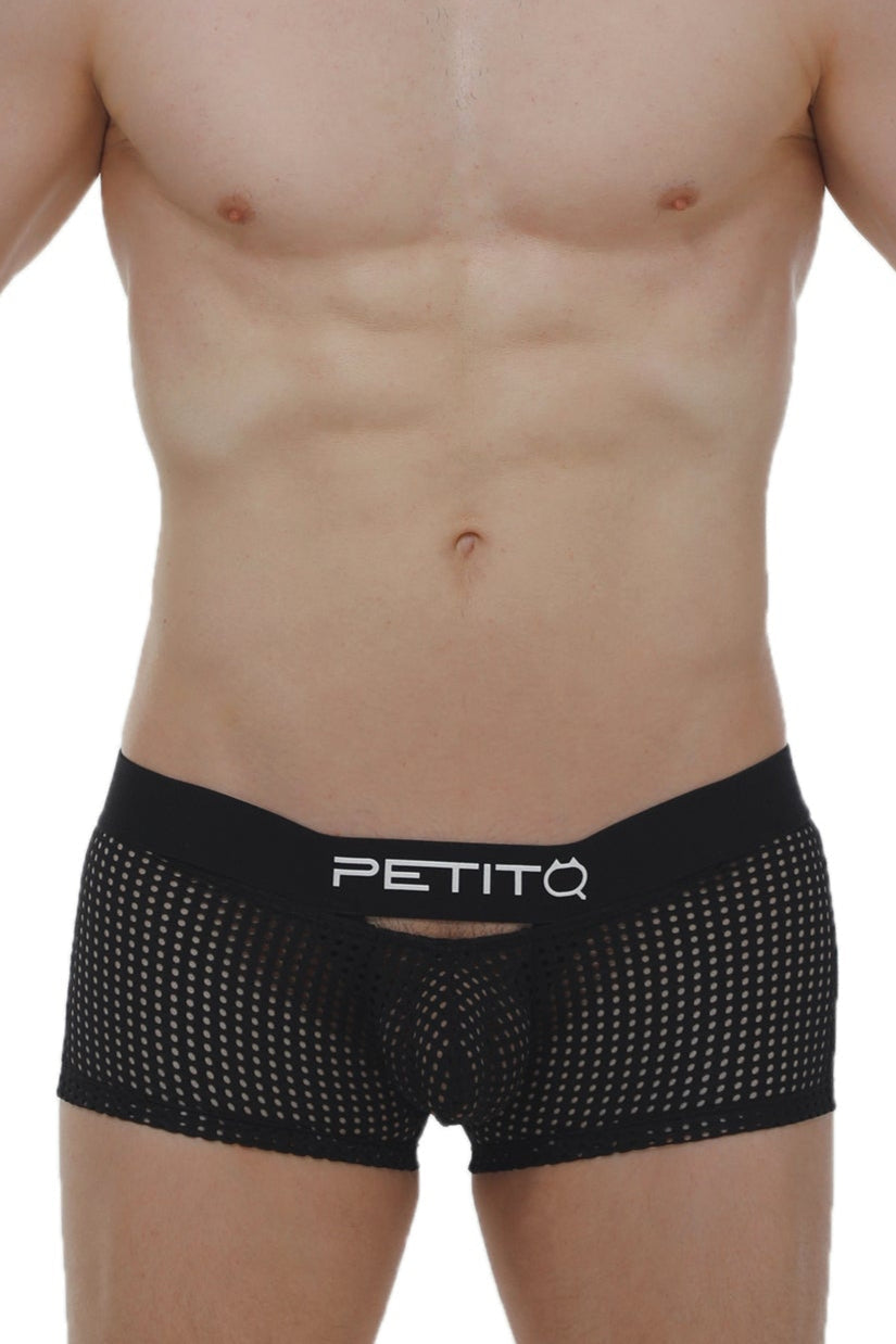 Boxer Dolmen Durtol Noir - PetitQ Underwear - Lingerie masculine sexy et sous-vêtements pour homme originaux