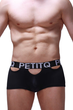 Boxer Saillons Noir - PetitQ Underwear - Lingerie masculine sexy et sous-vêtements pour homme originaux