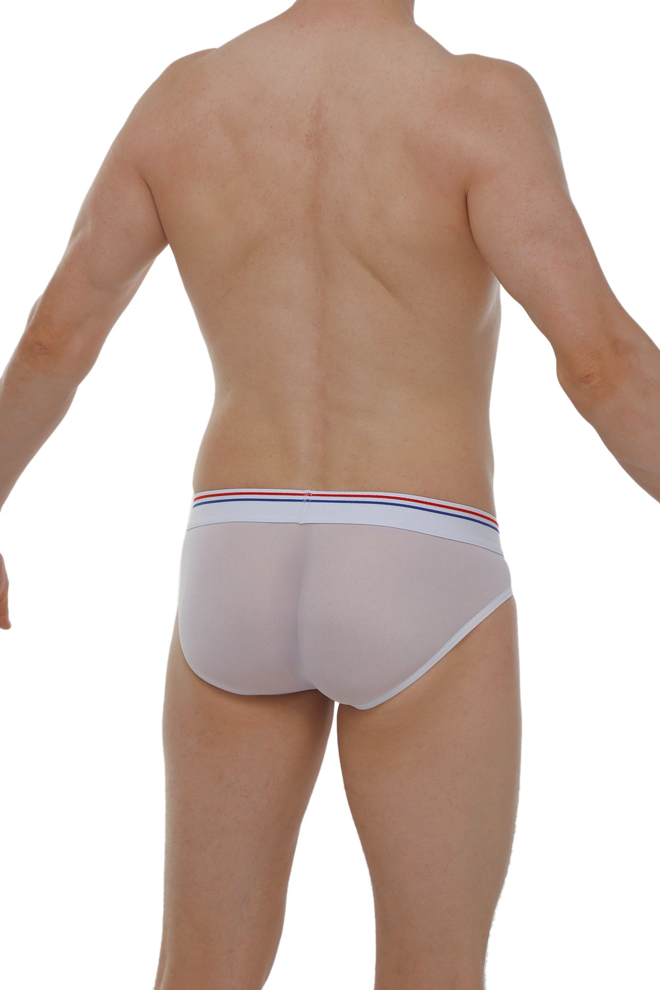 Slip Dolmen Net Blanc - PetitQ Underwear - Lingerie masculine sexy et sous-vêtements pour homme originaux