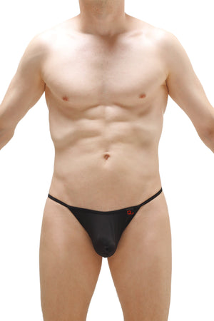 String Ficelle Coeur Metal Noir - PetitQ Underwear - Lingerie masculine sexy et sous-vêtements pour homme originaux