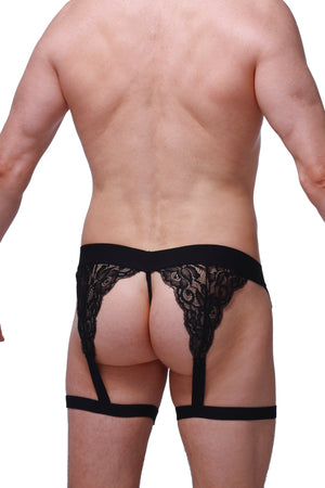 String Ficelle Lurris Noir - PetitQ Underwear - Lingerie masculine sexy et sous-vêtements pour homme originaux