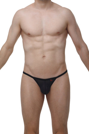 String Ficelle Chely Macra Noir - PetitQ Underwear - Lingerie masculine sexy et sous-vêtements pour homme originaux