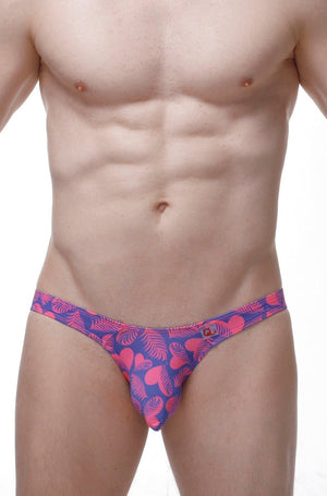 Bikini Chill Coeur Tropical - PetitQ Underwear - Lingerie masculine sexy et sous-vêtements pour homme originaux