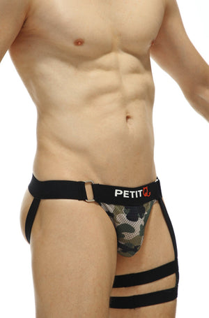 Jockstrap Calenge Camouflage - PetitQ Underwear - Lingerie masculine sexy et sous-vêtements pour homme originaux