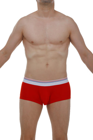 Boxer Chillax Modal Rouge - PetitQ Underwear - Lingerie masculine sexy et sous-vêtements pour homme originaux
