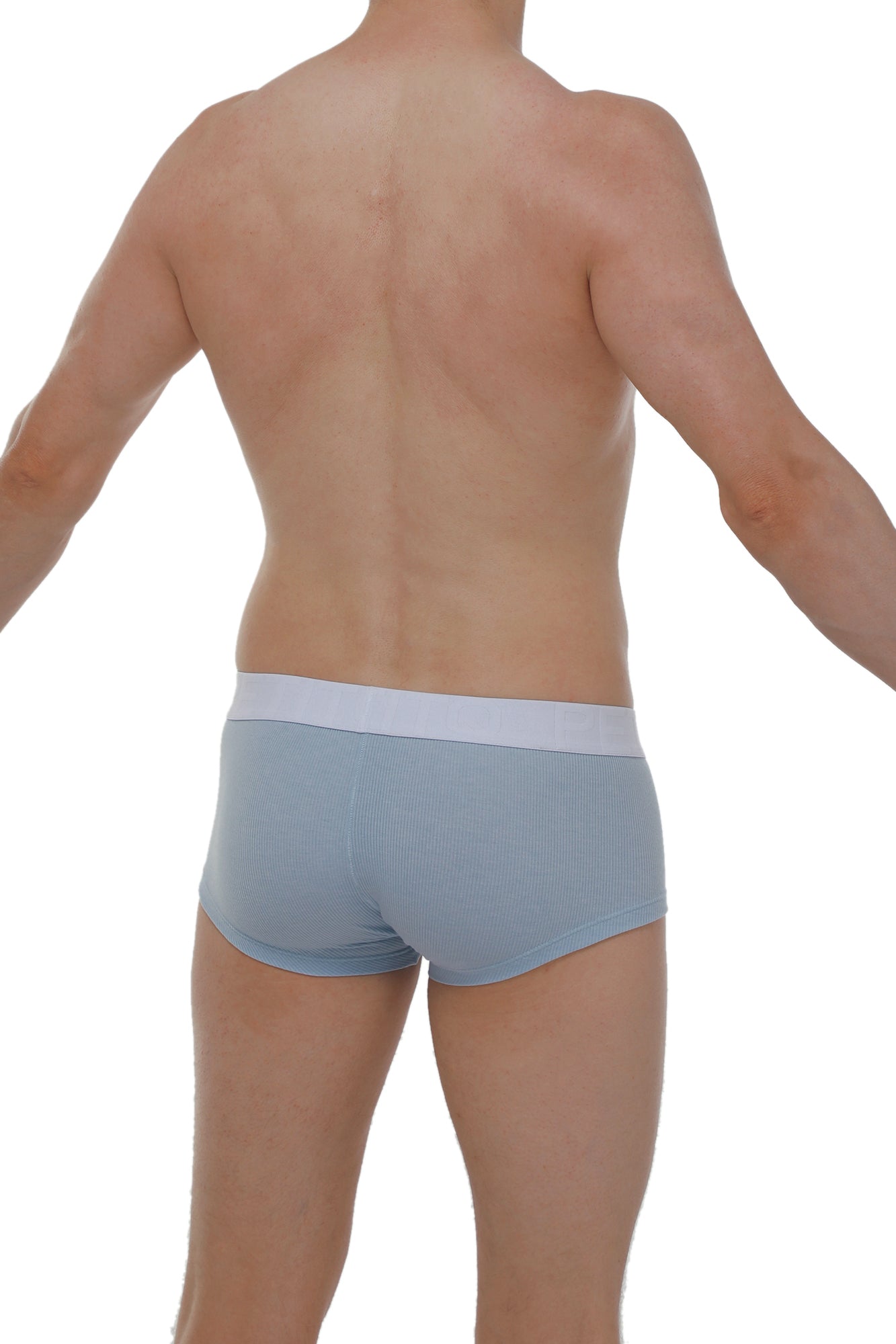 Chillax gerippte blaue Boxershorts