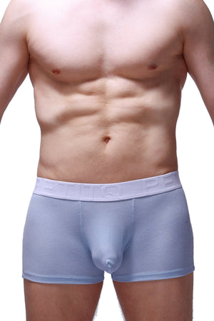 Boxer Slip Hang Rib Bleu Ciel - PetitQ Underwear - Lingerie masculine sexy et sous-vêtements pour homme originaux