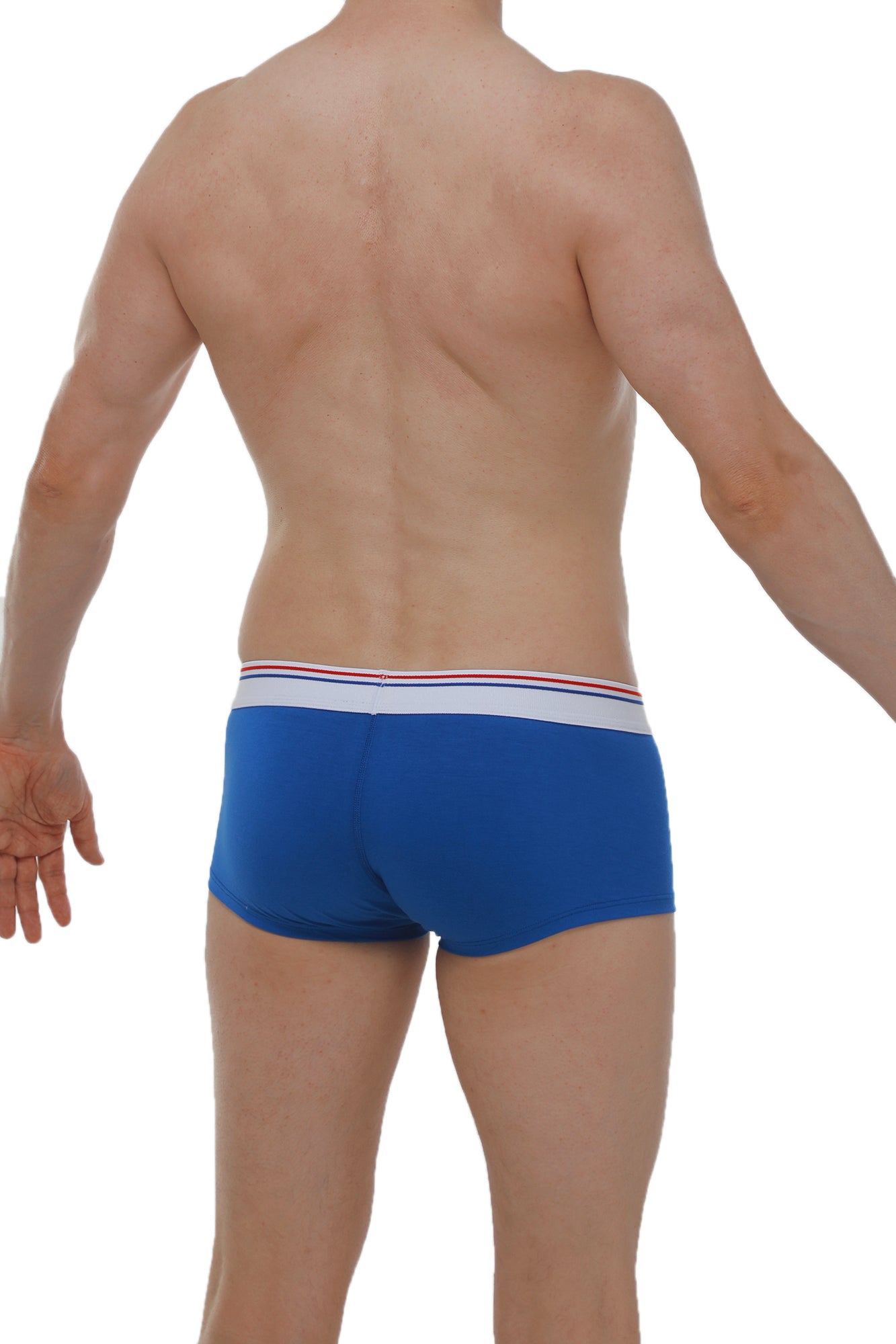 Boxer Mano Blanc-Bleu - PetitQ Underwear - Lingerie masculine sexy et sous-vêtements pour homme originaux