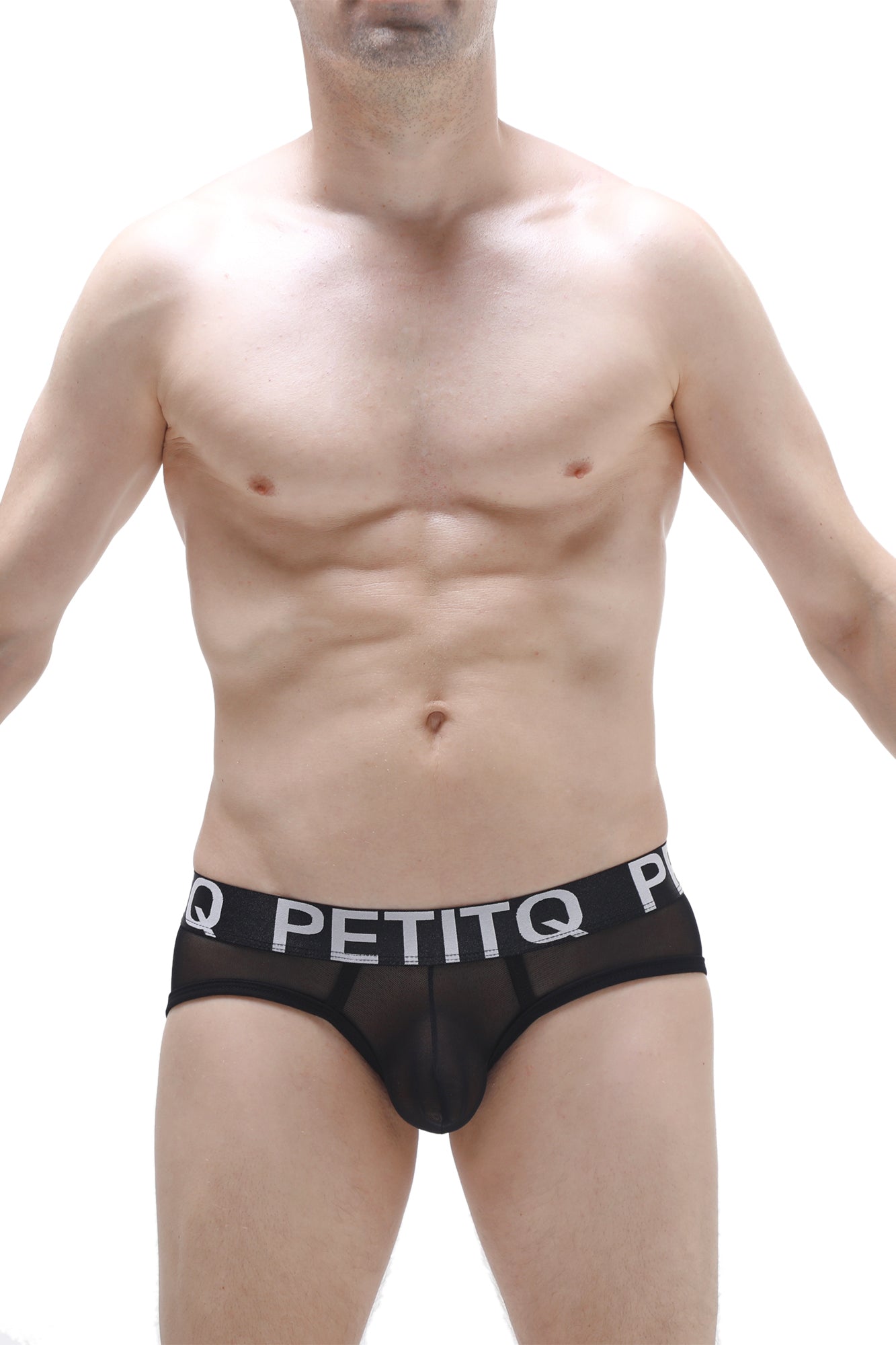 Slip Aurol Net Noir - PetitQ Underwear - Lingerie masculine sexy et sous-vêtements pour homme originaux