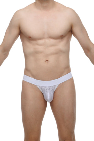 String Ficelle Attin Bee Blanc - PetitQ Underwear - Lingerie masculine sexy et sous-vêtements pour homme originaux