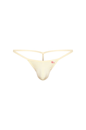 String Ficelle Chely Custard - PetitQ Underwear - Lingerie masculine sexy et sous-vêtements pour homme originaux