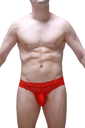 String Plessis Plum Rouge - PetitQ Underwear - Lingerie masculine sexy et sous-vêtements pour homme originaux