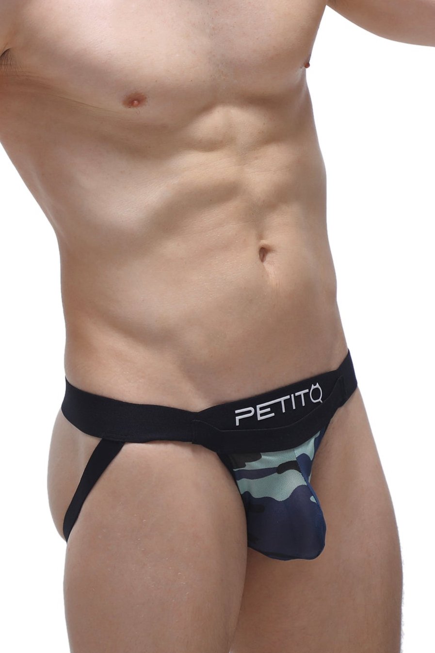 Jockstrap Monviel Net Camo - PetitQ Underwear - Lingerie masculine sexy et sous-vêtements pour homme originaux