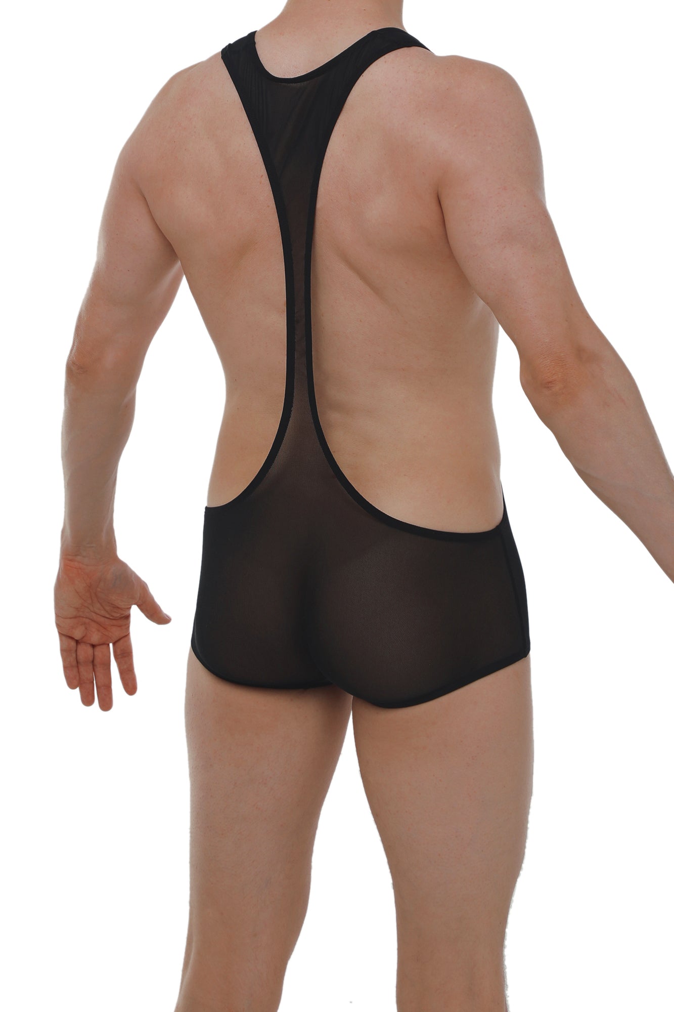 Mini Singlet Net Noir - PetitQ Underwear - Lingerie masculine sexy et sous-vêtements pour homme originaux