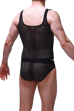 Débardeur Attan Durtol Noir - PetitQ Underwear - Lingerie masculine sexy et sous-vêtements pour homme originaux