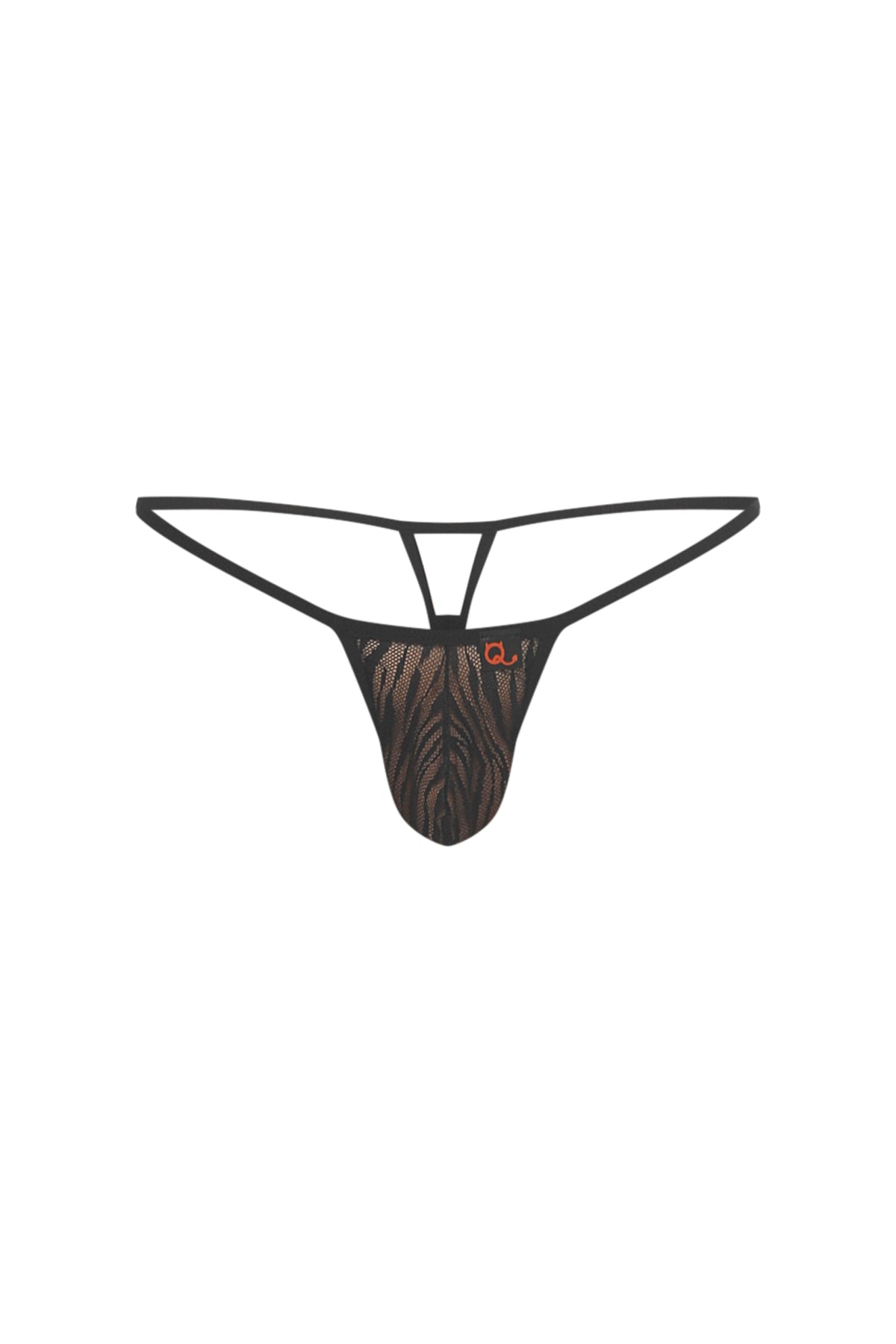 String Migny Dentelle Savane Noir