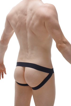 Ball-lifter Jockstrap Noir - PetitQ Underwear - Lingerie masculine sexy et sous-vêtements pour homme originaux