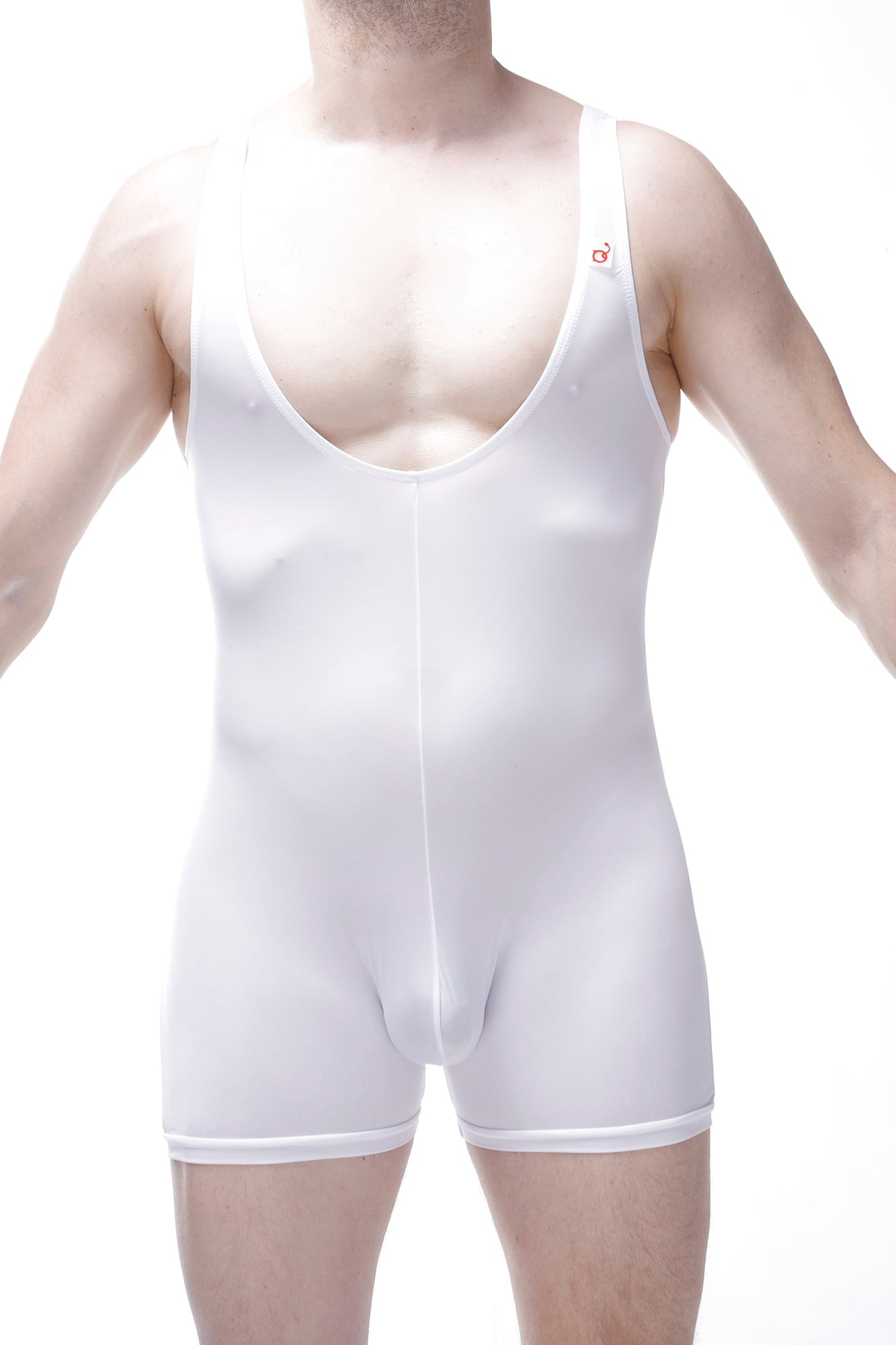 Bodyboxer Malay Plum Blanc - PetitQ Underwear - Lingerie masculine sexy et sous-vêtements pour homme originaux