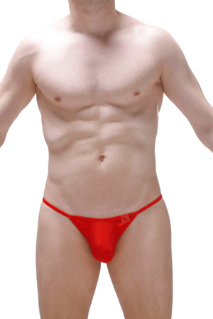String Ficelle Coeur Metal Rouge - PetitQ Underwear - Lingerie masculine sexy et sous-vêtements pour homme originaux