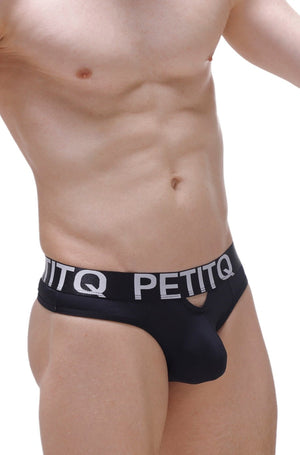 String Moree Noir - PetitQ Underwear - Lingerie masculine sexy et sous-vêtements pour homme originaux