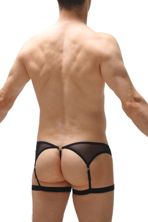 String Roaix Noir - PetitQ Underwear - Lingerie masculine sexy et sous-vêtements pour homme originaux